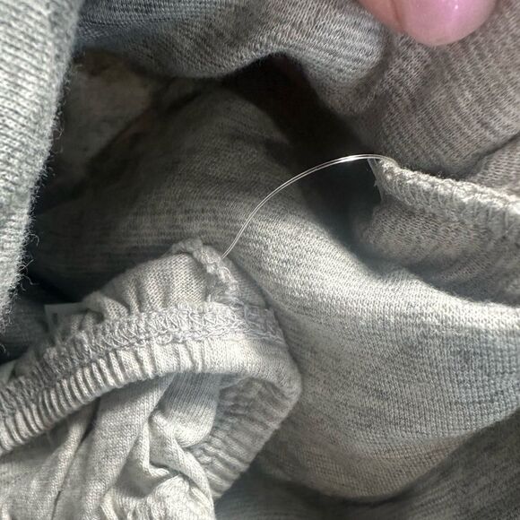 NEW Janie and Jack Riding Lesson Faux Fur Collar Gray Quilted Dress 6 to 12 mo. - Picture 5 of 10